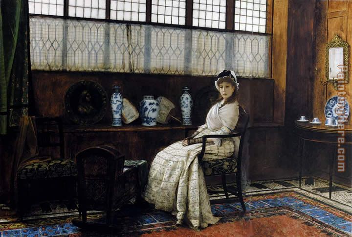 The Cradle Song painting - John Atkinson Grimshaw The Cradle Song art painting